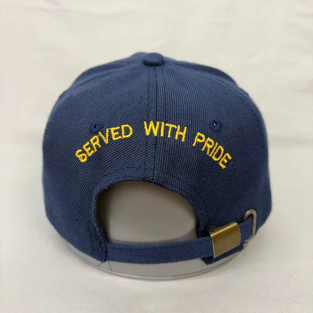 Unbranded US Navy Baseball Hat Men OSFA Blue Served With Pride Veteran Cap